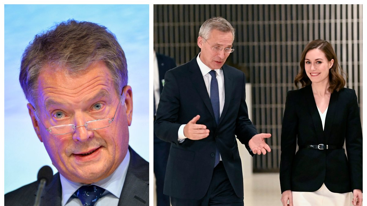 Finlands president och statsminister vill att Finland går med i Nato.